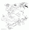 Jonsered LT2216 (96041003202) - Lawn & Garden Tractor (2007-10) Ersatzteile CHASSIS ENCLOSURES
