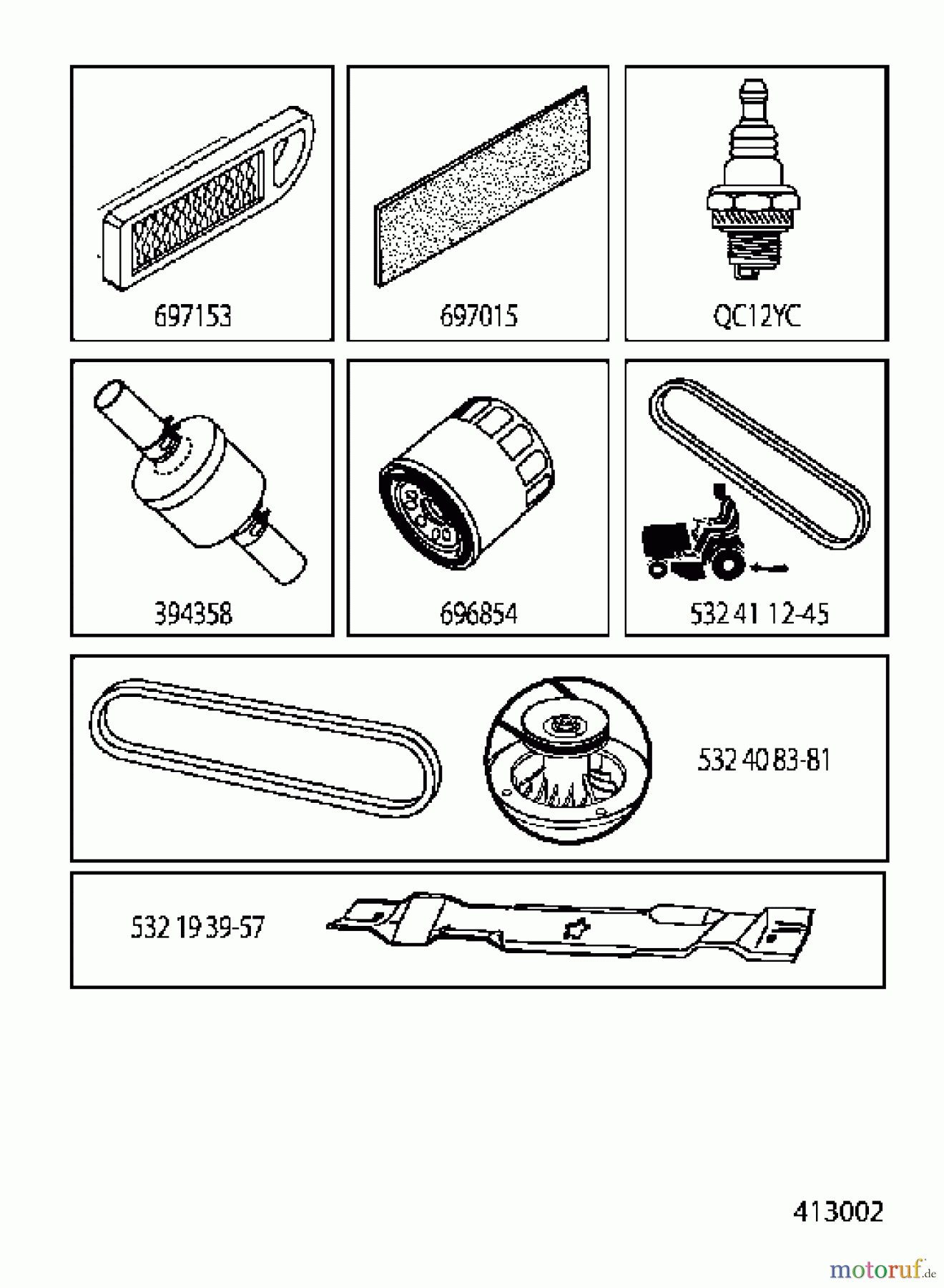  Jonsered Rasen  und Garten Traktoren LT2216 (96041003202) - Jonsered Lawn & Garden Tractor (2007-10) FREQUENTLY USED PARTS
