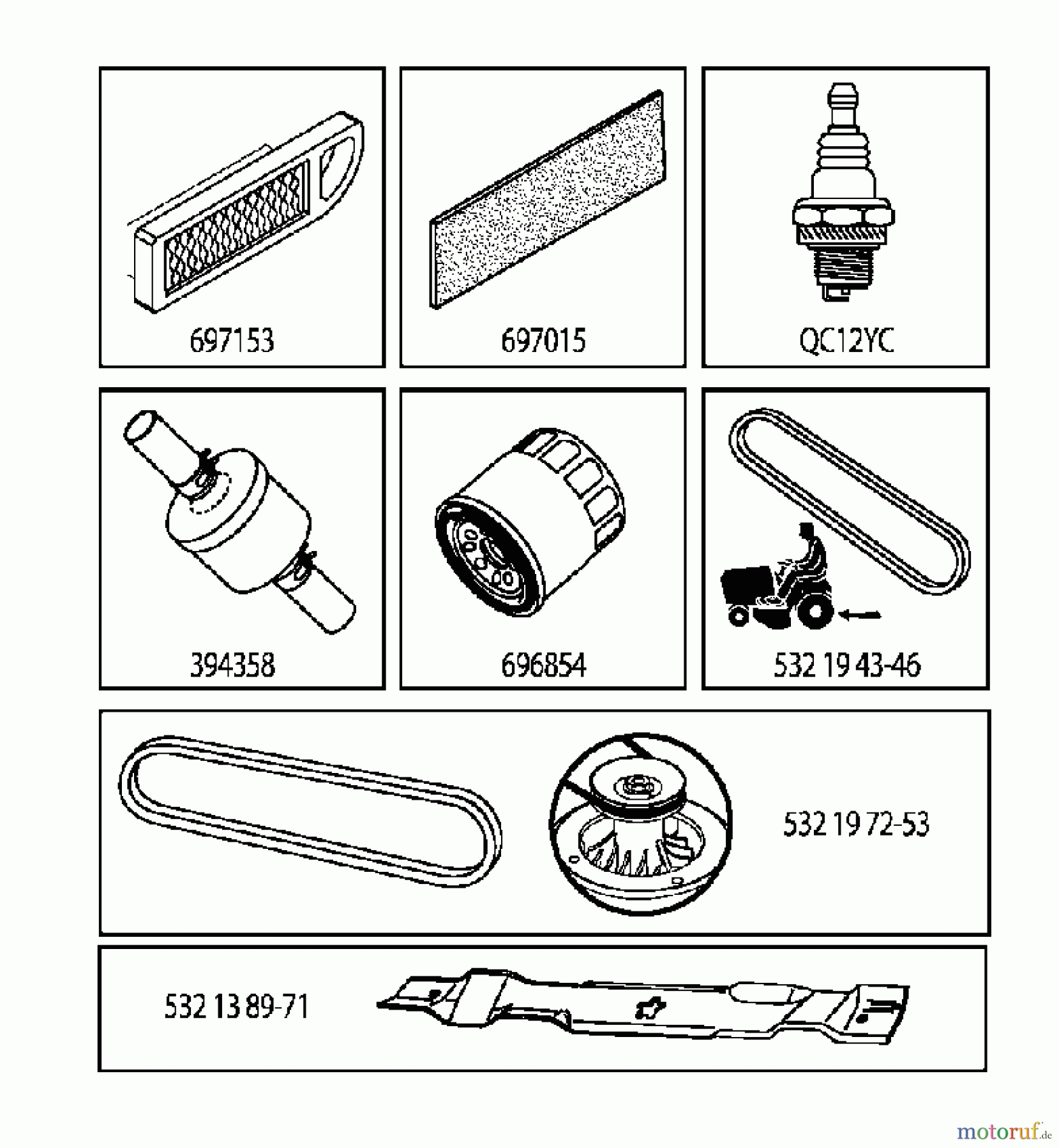  Jonsered Rasen  und Garten Traktoren LT2216 (96041004202) - Jonsered Lawn & Garden Tractor (2007-10) FREQUENTLY USED PARTS
