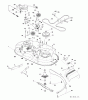 Jonsered LT2216 (96041005602) - Lawn & Garden Tractor (2009-02) Ersatzteile MOWER DECK / CUTTING DECK