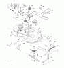Jonsered LT2216 (96041010100) - Lawn & Garden Tractor (2009-01) Ersatzteile MOWER DECK / CUTTING DECK