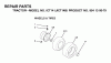 Jonsered ICT14 (JICT14B, 954130079) - Lawn & Garden Tractor (2002-02) Ersatzteile WHEELS TIRES