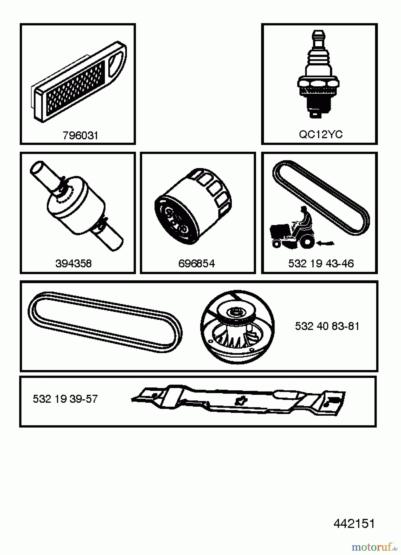  Jonsered Rasen  und Garten Traktoren LT2216 (96041010106) - Jonsered Lawn & Garden Tractor (2012-08) FREQUENTLY USED PARTS