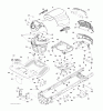 Jonsered LT2216 (96041010204) - Lawn & Garden Tractor (2011-02) Ersatzteile CHASSIS ENCLOSURES
