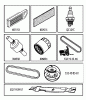 Jonsered LT2216 (96041010202) - Lawn & Garden Tractor (2010-03) Ersatzteile FREQUENTLY USED PARTS