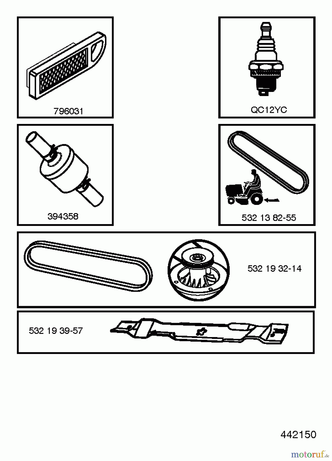  Jonsered Rasen  und Garten Traktoren LT2216 (96041010204) - Jonsered Lawn & Garden Tractor (2011-02) FREQUENTLY USED PARTS