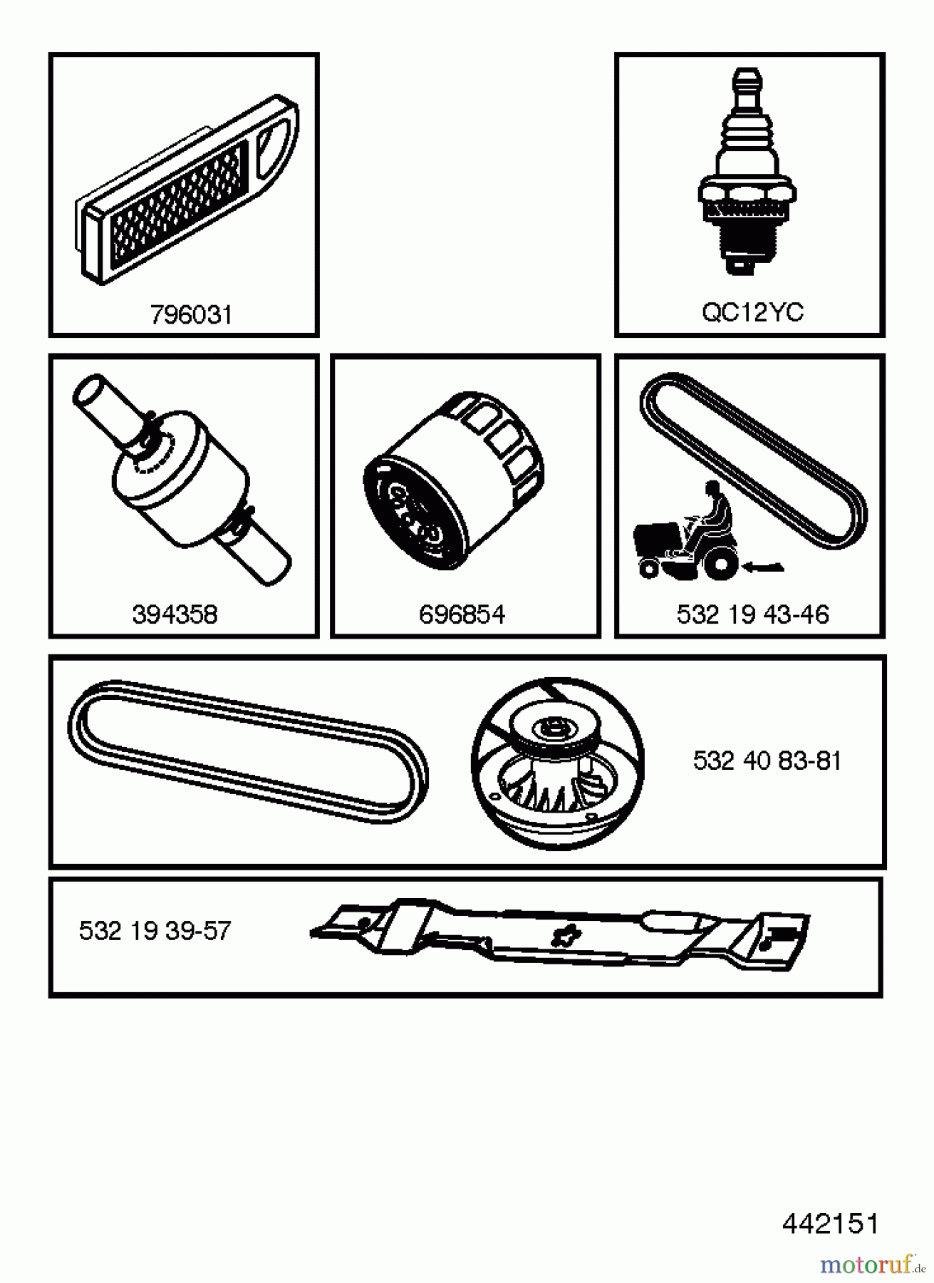 Jonsered Rasen und Garten Traktoren LT2216 (96041010207) - Jonsered Lawn & Garden Tractor (2013-05) FREQUENTLY USED PARTS
