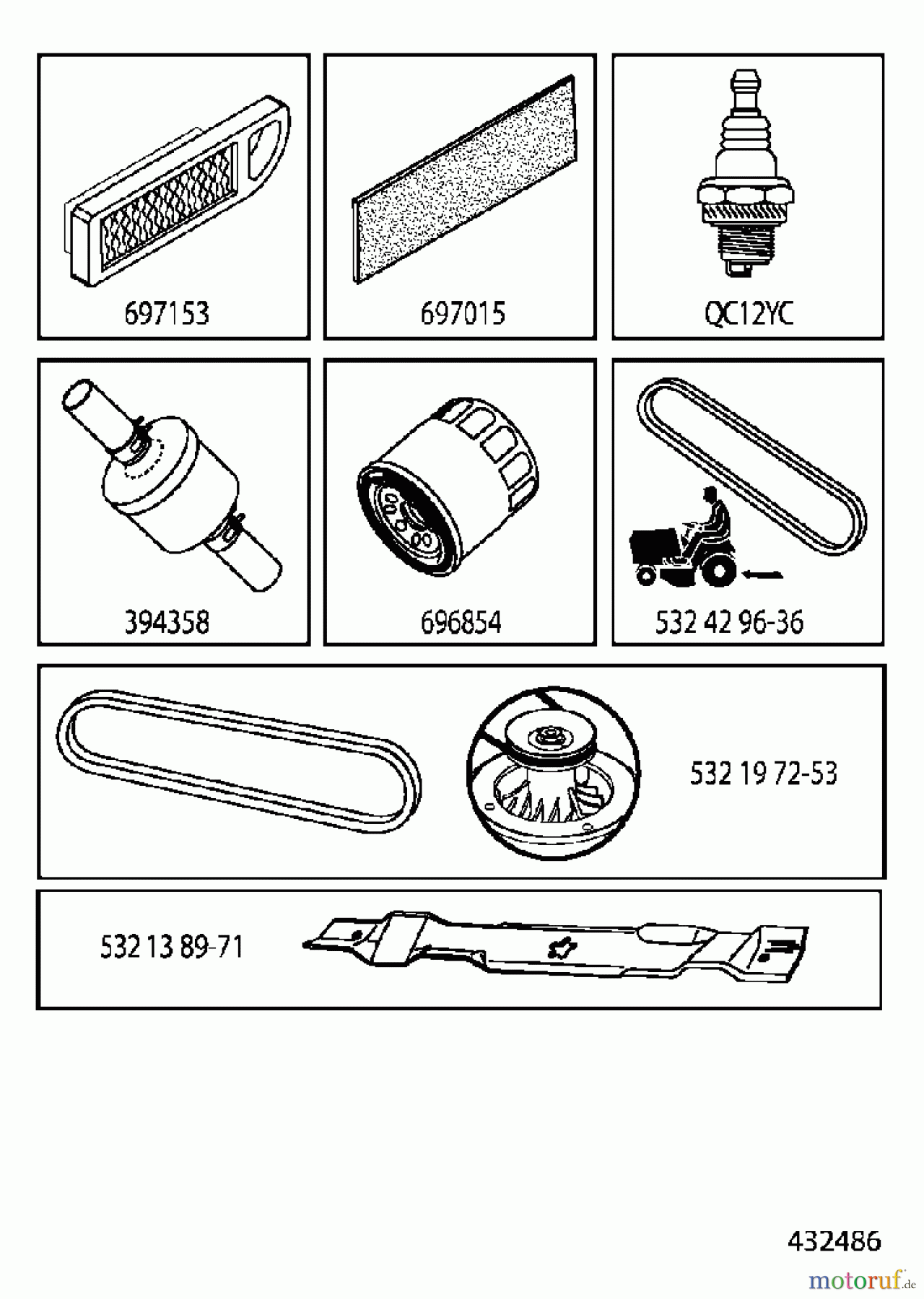 Jonsered Rasen und Garten Traktoren LT2216 (96041011201) - Jonsered Lawn & Garden Tractor (2010-01) ACCESSORIES