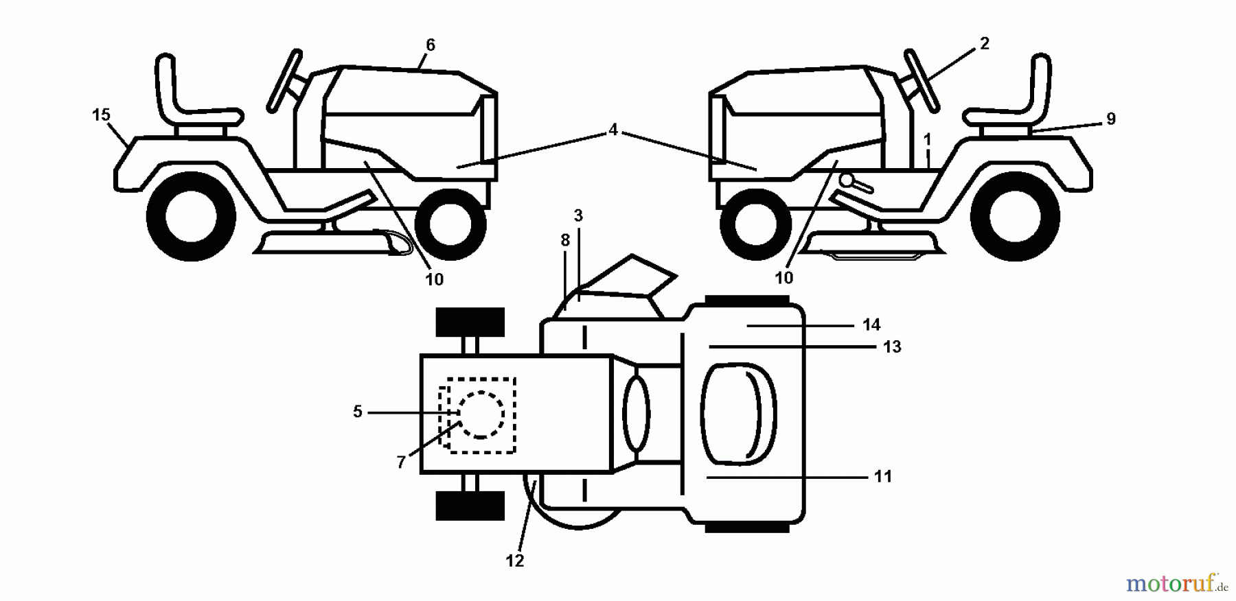 Jonsered Rasen und Garten Traktoren LT2216 (96041011204) - Jonsered Lawn & Garden Tractor (2011-11) DECALS