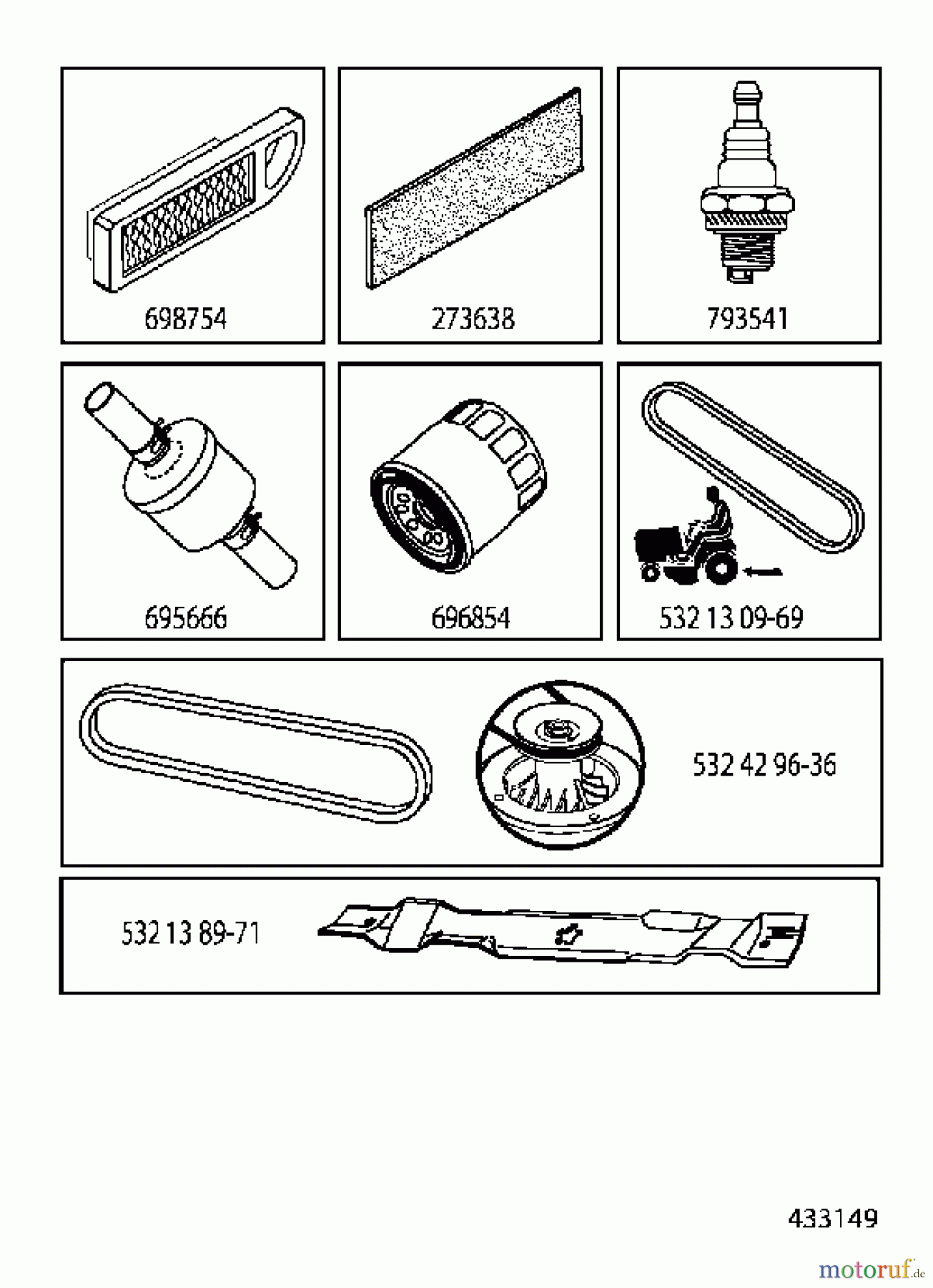 Jonsered Rasen und Garten Traktoren LT2216 A2 (96041015600) - Jonsered Lawn & Garden Tractor (2010-02) FREQUENTLY USED PARTS