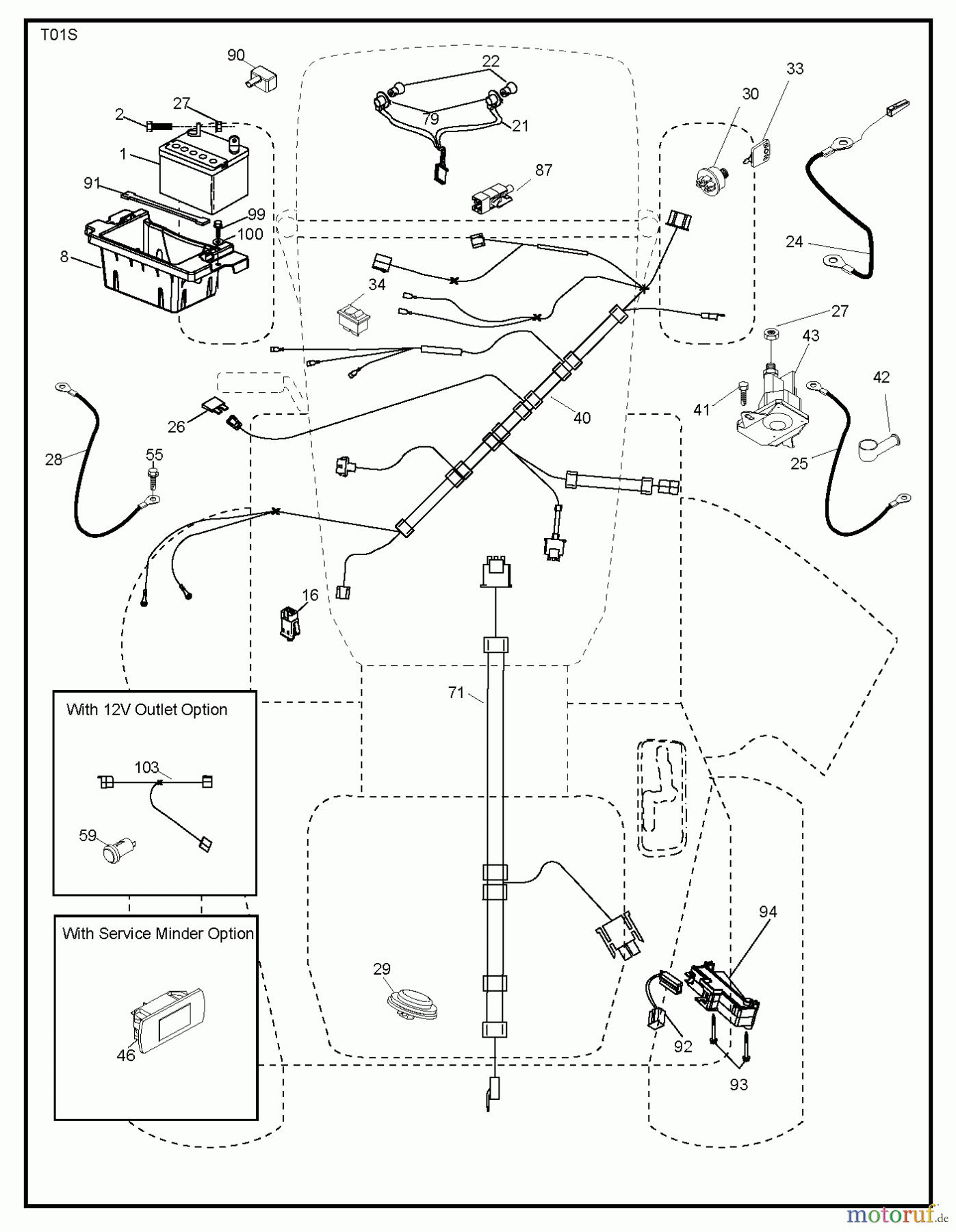 Jonsered Rasen und Garten Traktoren LT2216 A2 (96041015600) - Jonsered Lawn & Garden Tractor (2010-02) ELECTRICAL