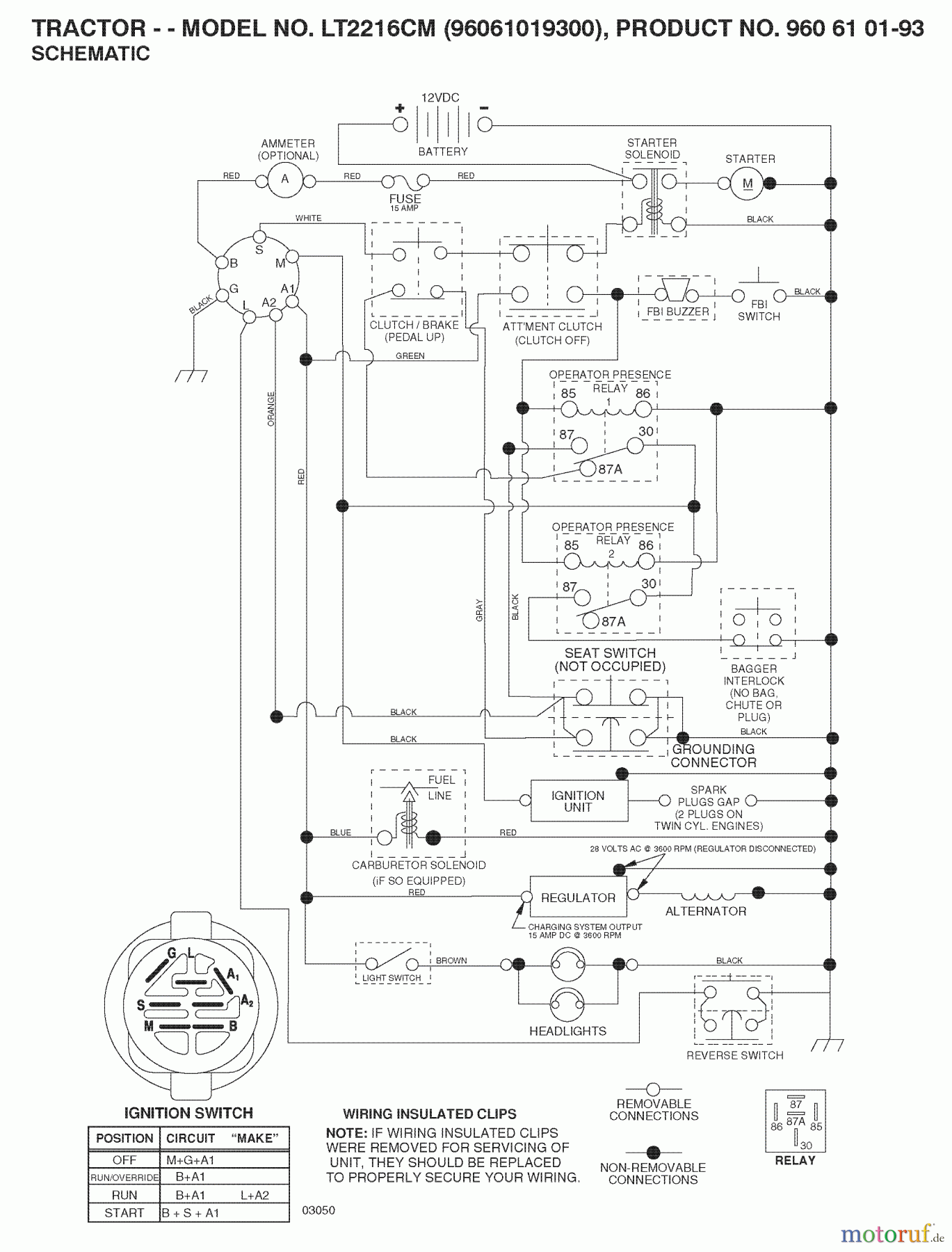  Jonsered Rasen  und Garten Traktoren LT2216 CM (96061019300) - Jonsered Lawn & Garden Tractor (2008-07) SCHEMATIC