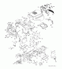 Jonsered LT2216 CM (96061019304) - Lawn & Garden Tractor (2008-01) Ersatzteile CHASSIS ENCLOSURES