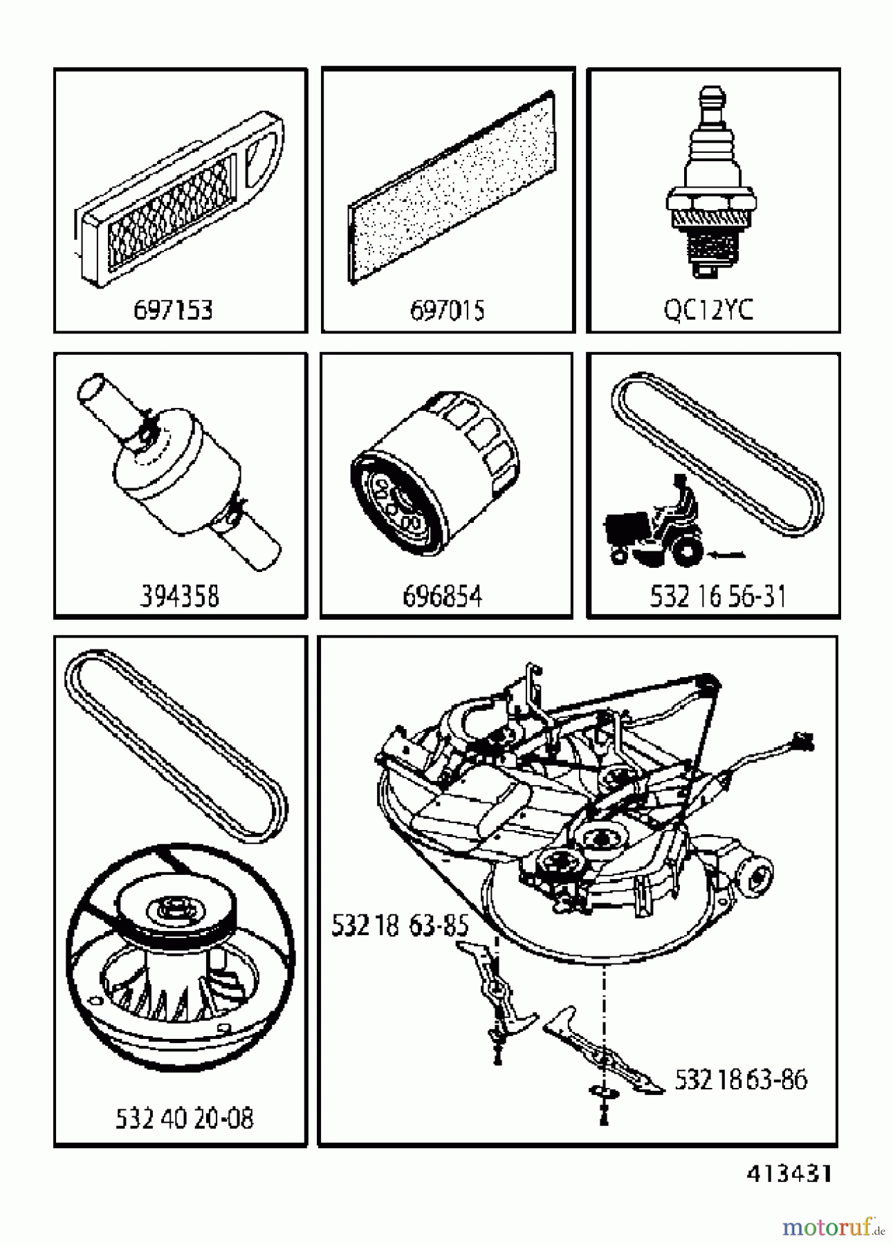  Jonsered Rasen  und Garten Traktoren LT2216 CM (96061019304) - Jonsered Lawn & Garden Tractor (2008-01) FREQUENTLY USED PARTS