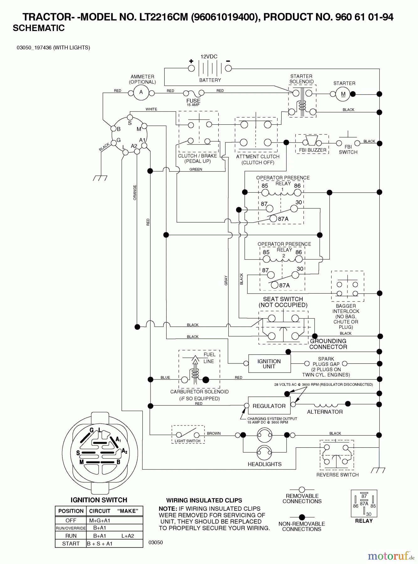 Jonsered Rasen und Garten Traktoren LT2216 CM (96061019400) - Jonsered Lawn & Garden Tractor (2007-02) SCHEMATIC