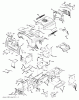 Jonsered LT2216 CM (96061027001) - Lawn & Garden Tractor (2010-03) Ersatzteile CHASSIS ENCLOSURES