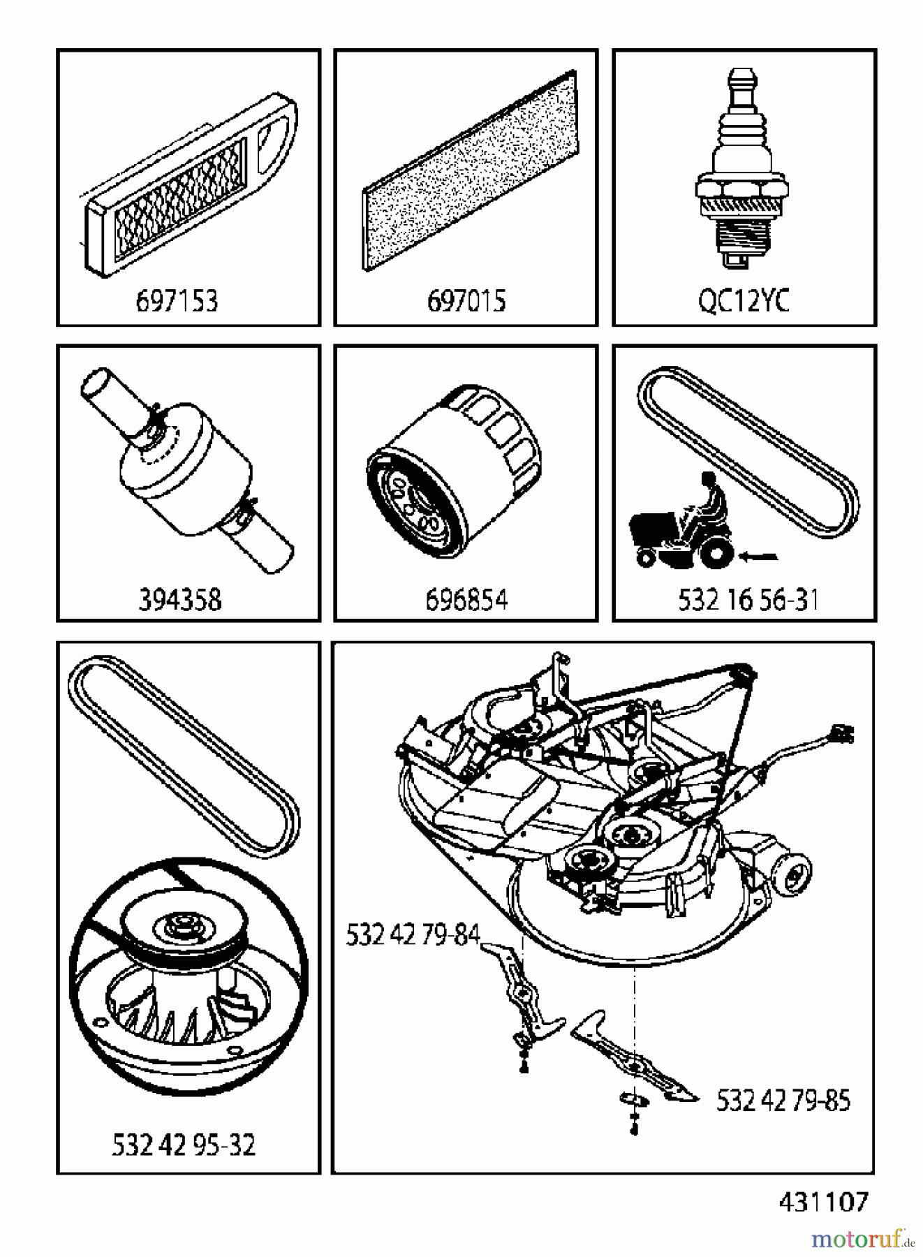 Jonsered Rasen und Garten Traktoren LT2216 CM (96061027100) - Jonsered Lawn & Garden Tractor (2010-01) FREQUENTLY USED PARTS