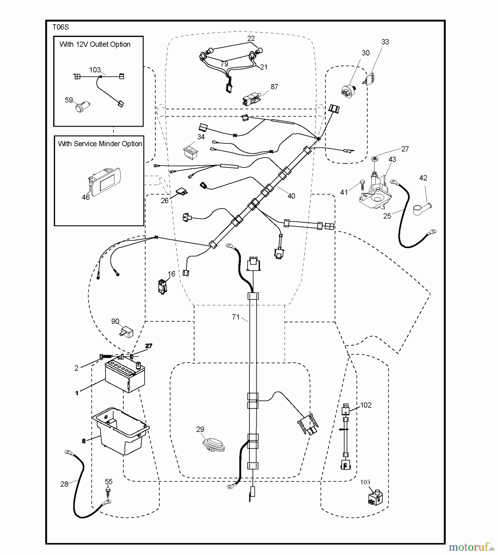 Jonsered Rasen und Garten Traktoren LT2217 A (96041005701) - Jonsered Lawn & Garden Tractor (2009-03) ELECTRICAL