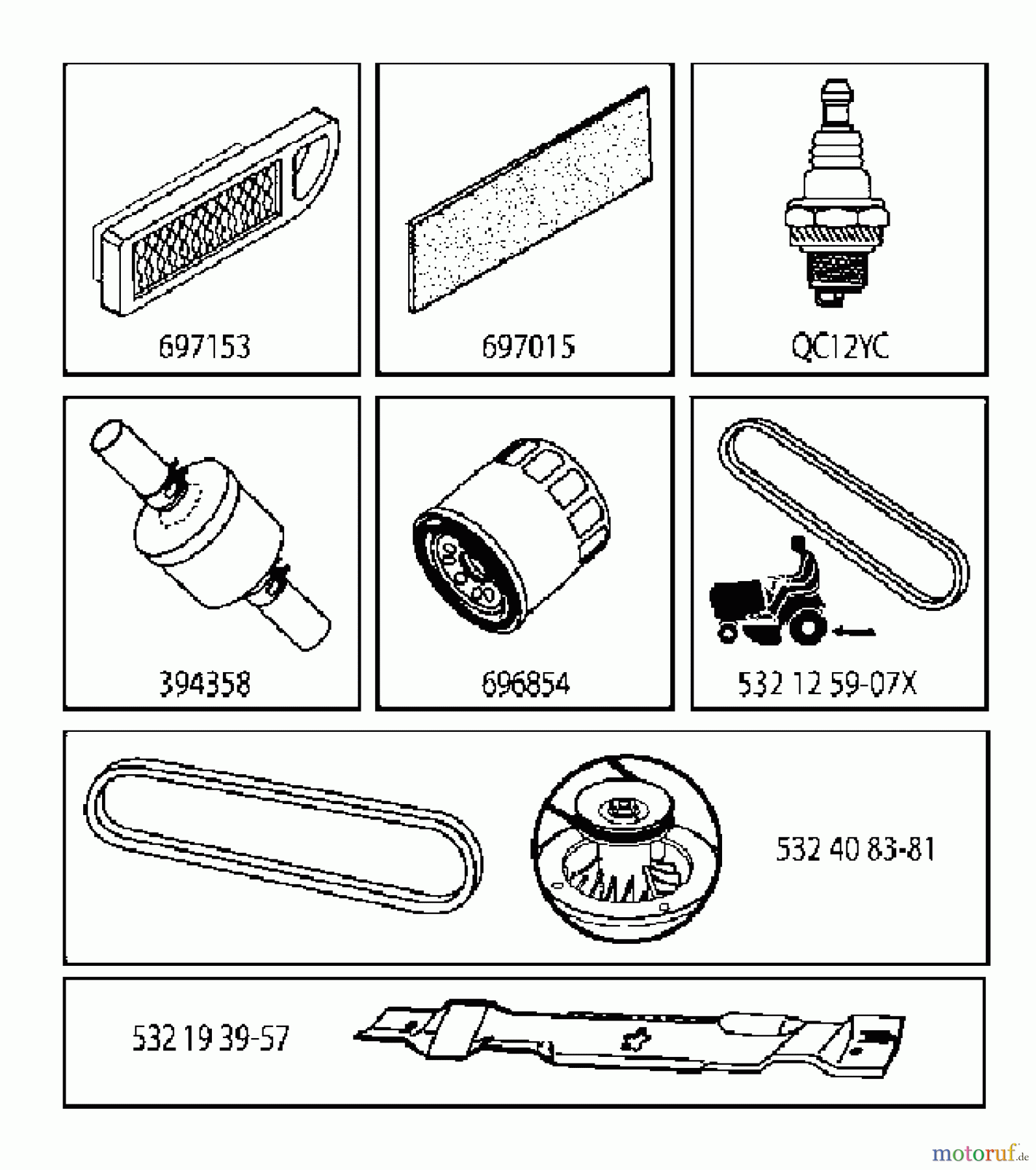 Jonsered Rasen und Garten Traktoren LT2217 A (96041010301) - Jonsered Lawn & Garden Tractor (2009-10) FREQUENTLY USED PARTS