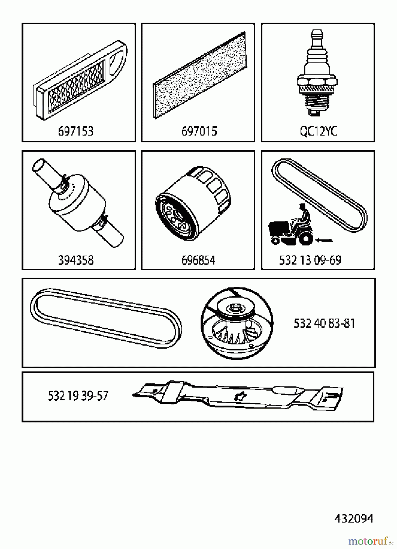 Jonsered Rasen und Garten Traktoren LT2217 A (96041010302) - Jonsered Lawn & Garden Tractor (2010-03) ACCESSORIES