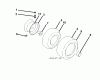 Jonsered LT2217 A (96041010302) - Lawn & Garden Tractor (2010-03) Ersatzteile WHEELS TIRES