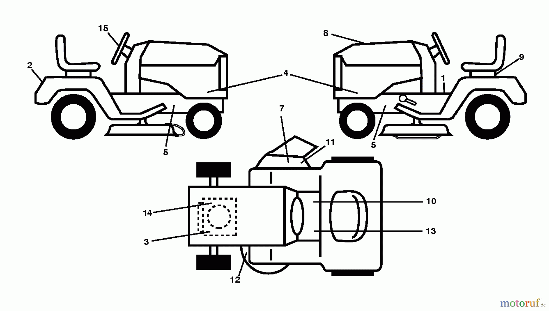  Jonsered Rasen  und Garten Traktoren LT2217 A (96041010307) - Jonsered Lawn & Garden Tractor (2013-05) DECALS