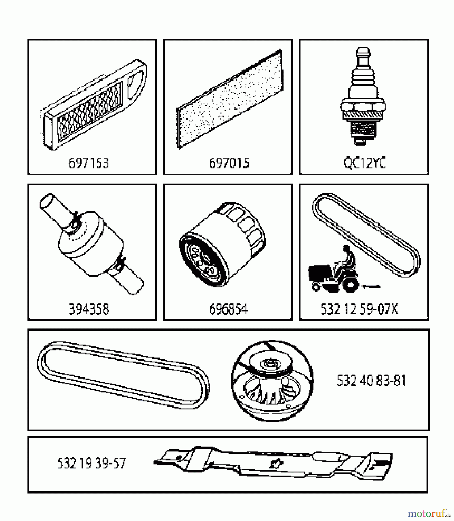  Jonsered Rasen  und Garten Traktoren LT2217 A (96041010400) - Jonsered Lawn & Garden Tractor (2009-01) FREQUENTLY USED PARTS