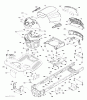 Jonsered LT2217 A (96041010407) - Lawn & Garden Tractor (2013-05) Ersatzteile CHASSIS ENCLOSURES