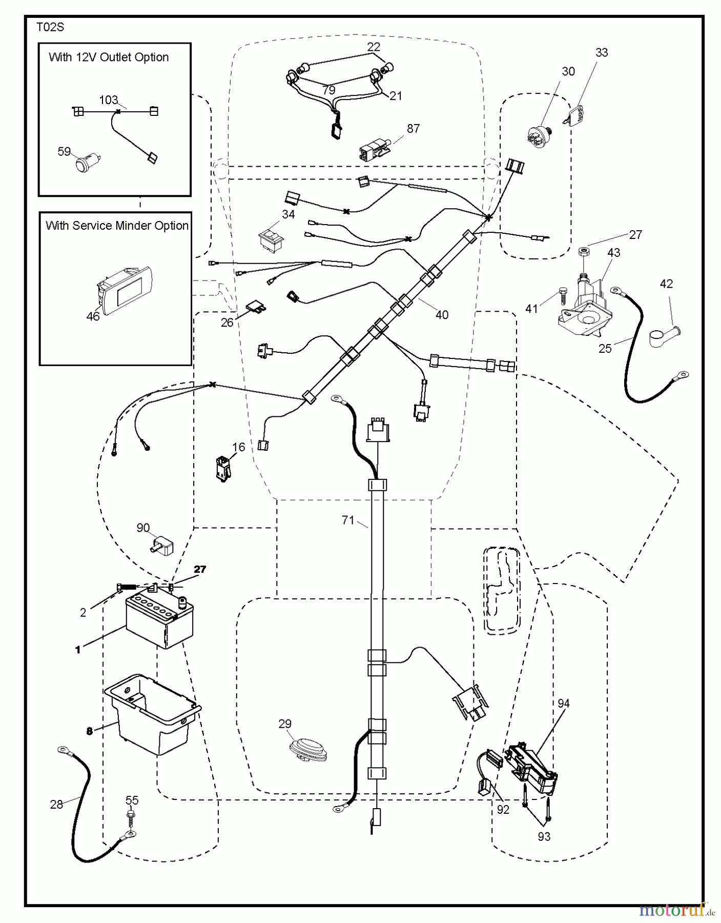 Jonsered Rasen  und Garten Traktoren LT2217 A (96041011302) - Jonsered Lawn & Garden Tractor (2010-04) ELECTRICAL
