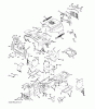 Jonsered LT2217 CMA (96061027201) - Lawn & Garden Tractor (2010-03) Ersatzteile CHASSIS ENCLOSURES