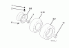 Jonsered LT2113 CM (96061022402) - Lawn & Garden Tractor (2008-09) Ersatzteile WHEELS TIRES