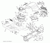 Jonsered LT2218 A (96041010502) - Lawn & Garden Tractor (2010-03) Ersatzteile CHASSIS ENCLOSURES