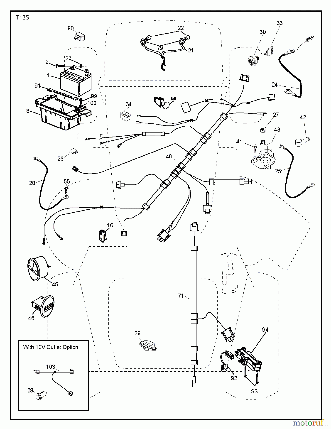  Jonsered Rasen  und Garten Traktoren LT2218 A2 (96041003900) - Jonsered Lawn & Garden Tractor (2007-04) ELECTRICAL