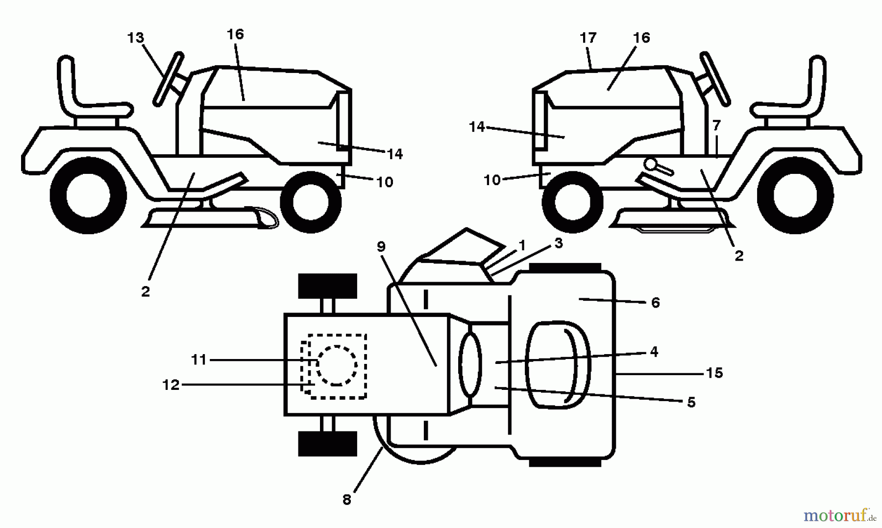 Jonsered Rasen und Garten Traktoren LT2218 A2 (96041003902) - Jonsered Lawn & Garden Tractor (2008-02) DECALS