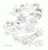 Jonsered LT2218 A2 (96041010900) - Lawn & Garden Tractor (2009-02) Ersatzteile CHASSIS ENCLOSURES