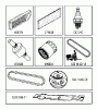 Jonsered LT2218 A2 (96041010900) - Lawn & Garden Tractor (2009-02) Ersatzteile FREQUENTLY USED PARTS
