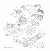 Jonsered LT2218 A2 (96041010901) - Lawn & Garden Tractor (2010-02) Ersatzteile CHASSIS ENCLOSURES
