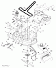 Jonsered LT2218 A2 (96041010901) - Lawn & Garden Tractor (2010-02) Ersatzteile MOWER DECK / CUTTING DECK