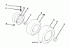 Jonsered LT2218 A2 (96041010902) - Lawn & Garden Tractor (2010-11) Ersatzteile WHEELS TIRES