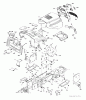 Jonsered LT2218 CMA (96061021901) - Lawn & Garden Tractor (2010-02) Ersatzteile CHASSIS ENCLOSURES