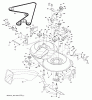 Jonsered LT2218 CMA (96061021901) - Lawn & Garden Tractor (2010-02) Ersatzteile MOWER DECK / CUTTING DECK
