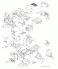 Jonsered LT2218 CMA2 (96061032300) - Lawn & Garden Tractor (2010-11) Ersatzteile CHASSIS ENCLOSURES