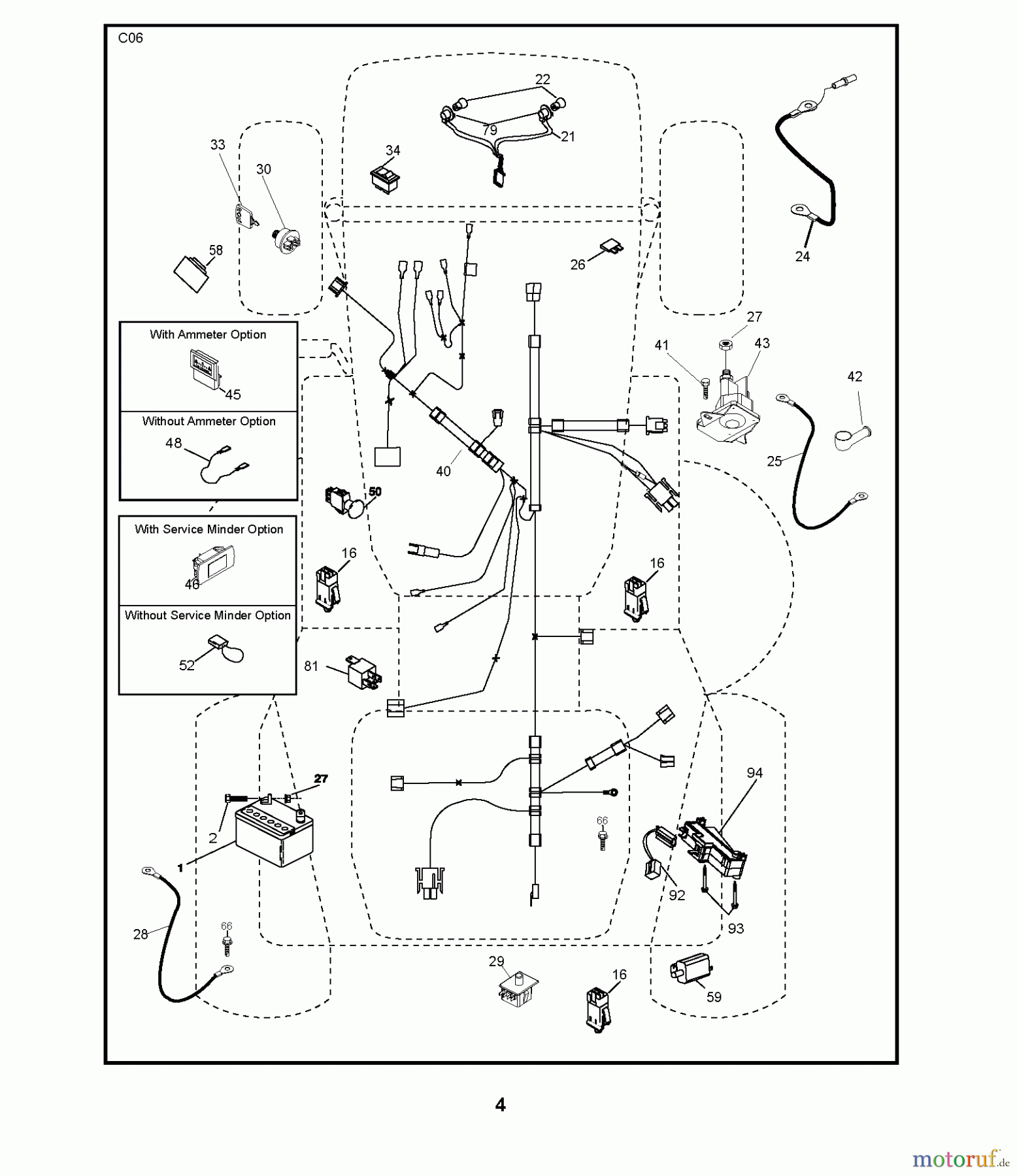 Jonsered Rasen  und Garten Traktoren LT2220 CMA2 (96061022003) - Jonsered Lawn & Garden Tractor (2009-07) ELECTRICAL