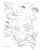 Jonsered LT2223 A2 (96041004002) - Lawn & Garden Tractor (2008-01) Ersatzteile CHASSIS ENCLOSURES