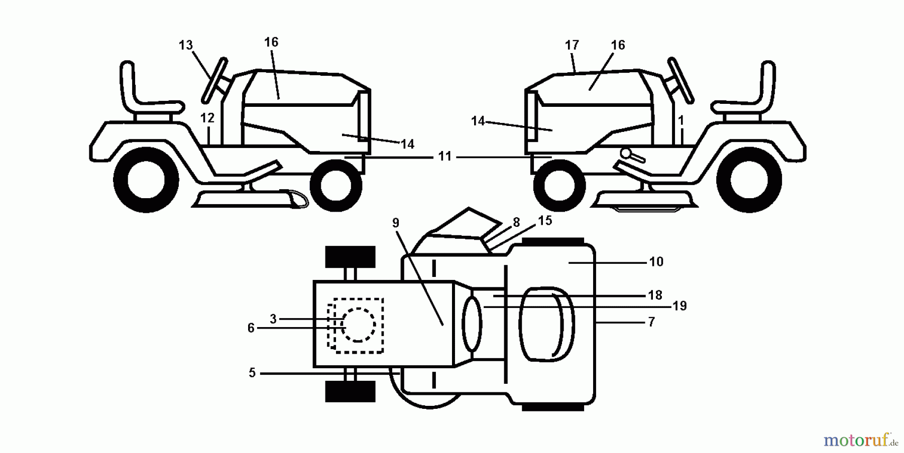 Jonsered Rasen und Garten Traktoren LT2223 A2 (96041004002) - Jonsered Lawn & Garden Tractor (2008-01) DECALS
