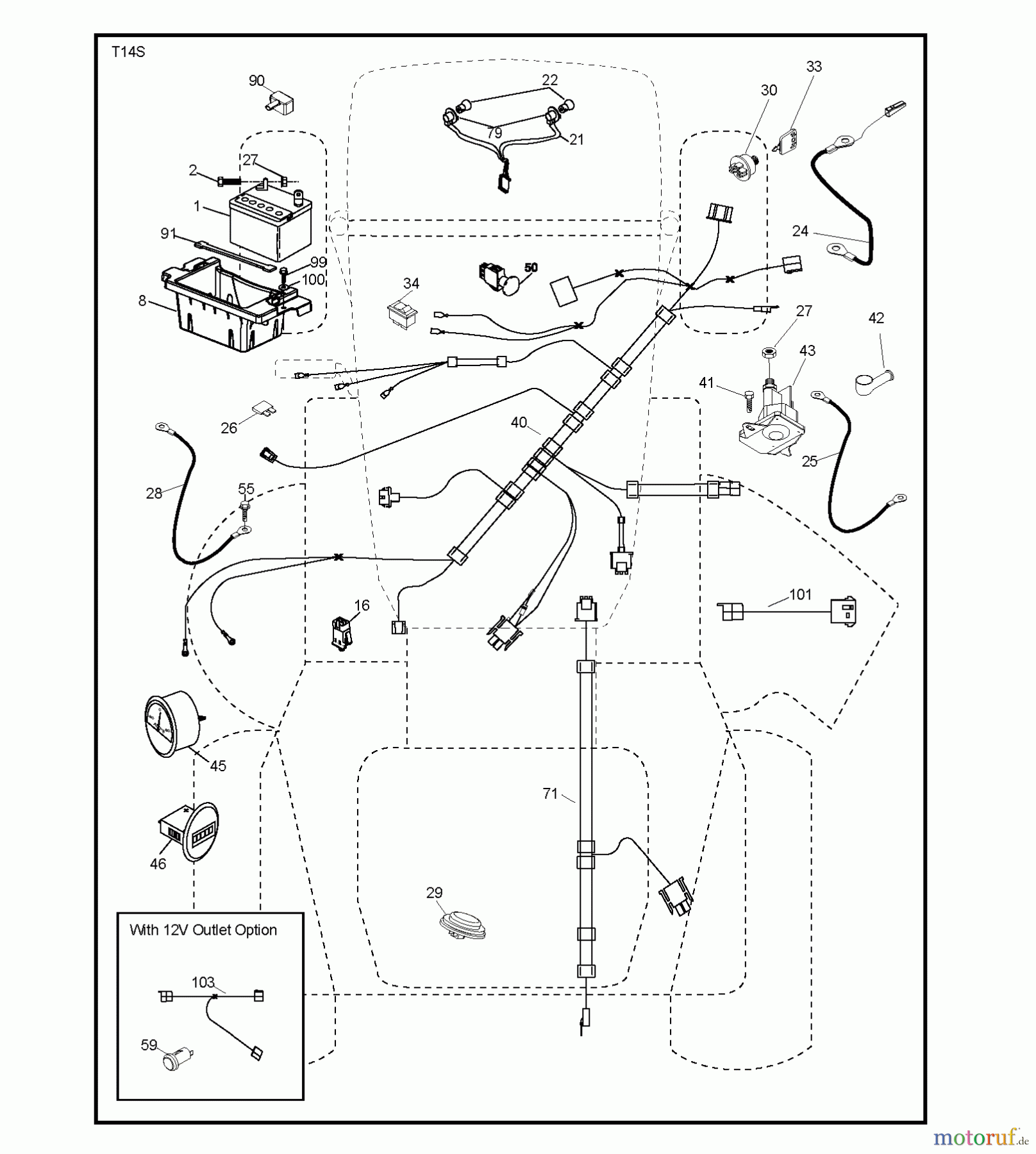 Jonsered Rasen und Garten Traktoren LT2223 A2 (96041004002) - Jonsered Lawn & Garden Tractor (2008-01) ELECTRICAL