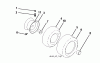 Jonsered LT2223 A2 (96041004002) - Lawn & Garden Tractor (2008-01) Ersatzteile WHEELS TIRES