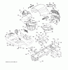 Jonsered LT2223 A2 (96041011000) - Lawn & Garden Tractor (2009-01) Ersatzteile CHASSIS ENCLOSURES