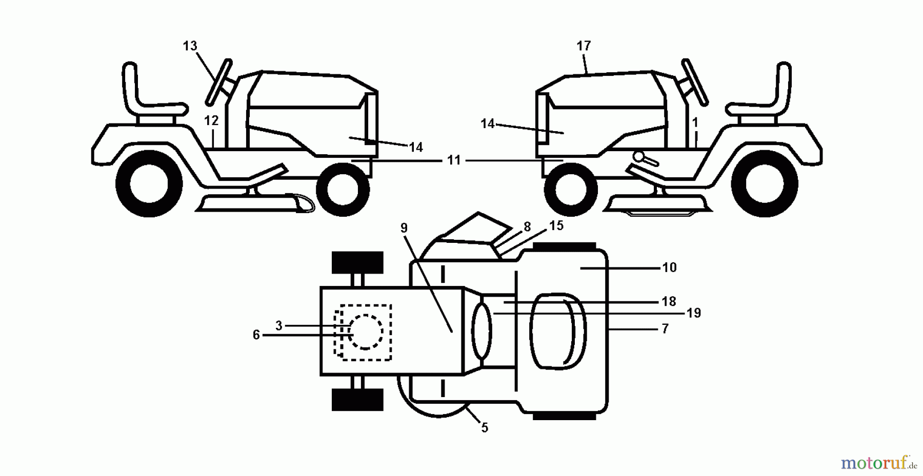 Jonsered Rasen und Garten Traktoren LT2223 A2 (96041011001) - Jonsered Lawn & Garden Tractor (2009-04) DECALS