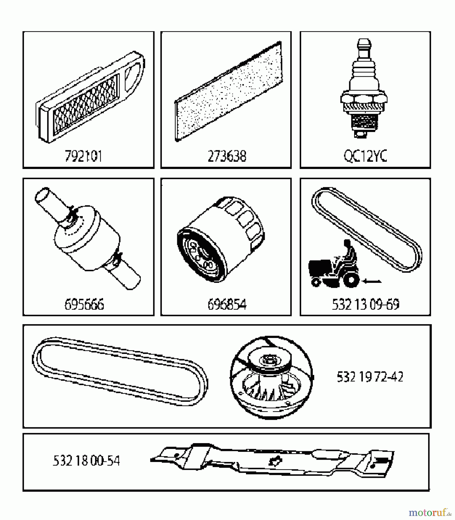 Jonsered Rasen und Garten Traktoren LT2223 A2 (96041011001) - Jonsered Lawn & Garden Tractor (2009-04) FREQUENTLY USED PARTS